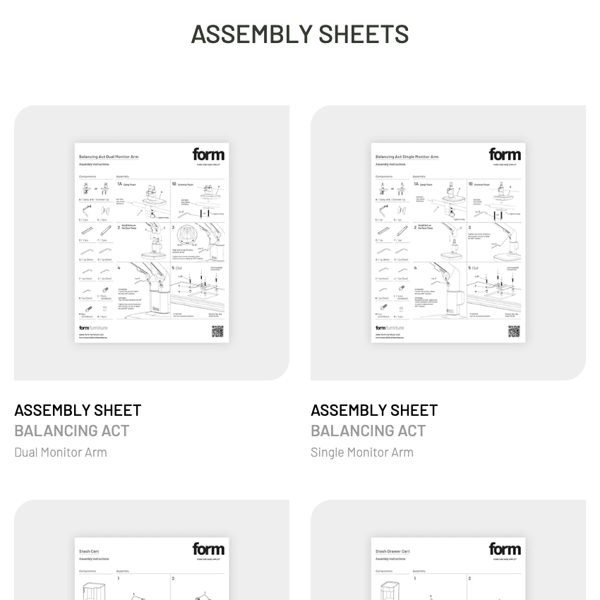Form Furniture Website – Resource Page Detail
